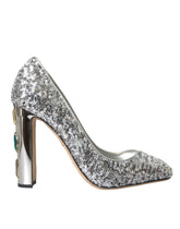 Dolce & Gabbana Silver Sequin Embellished Heels Pumps Shoes -   -  Dolce & Gabbana.